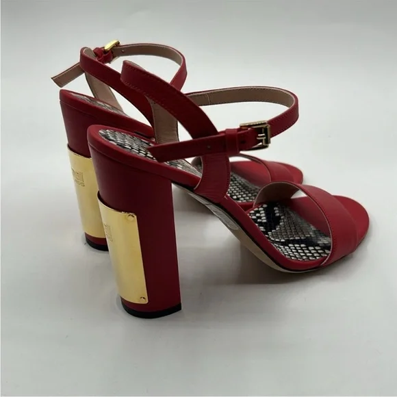 Cavalli Class by Robert Cavalli Leather Red
Block Heel size 39 Italian 9 US - Picture 3 of 9